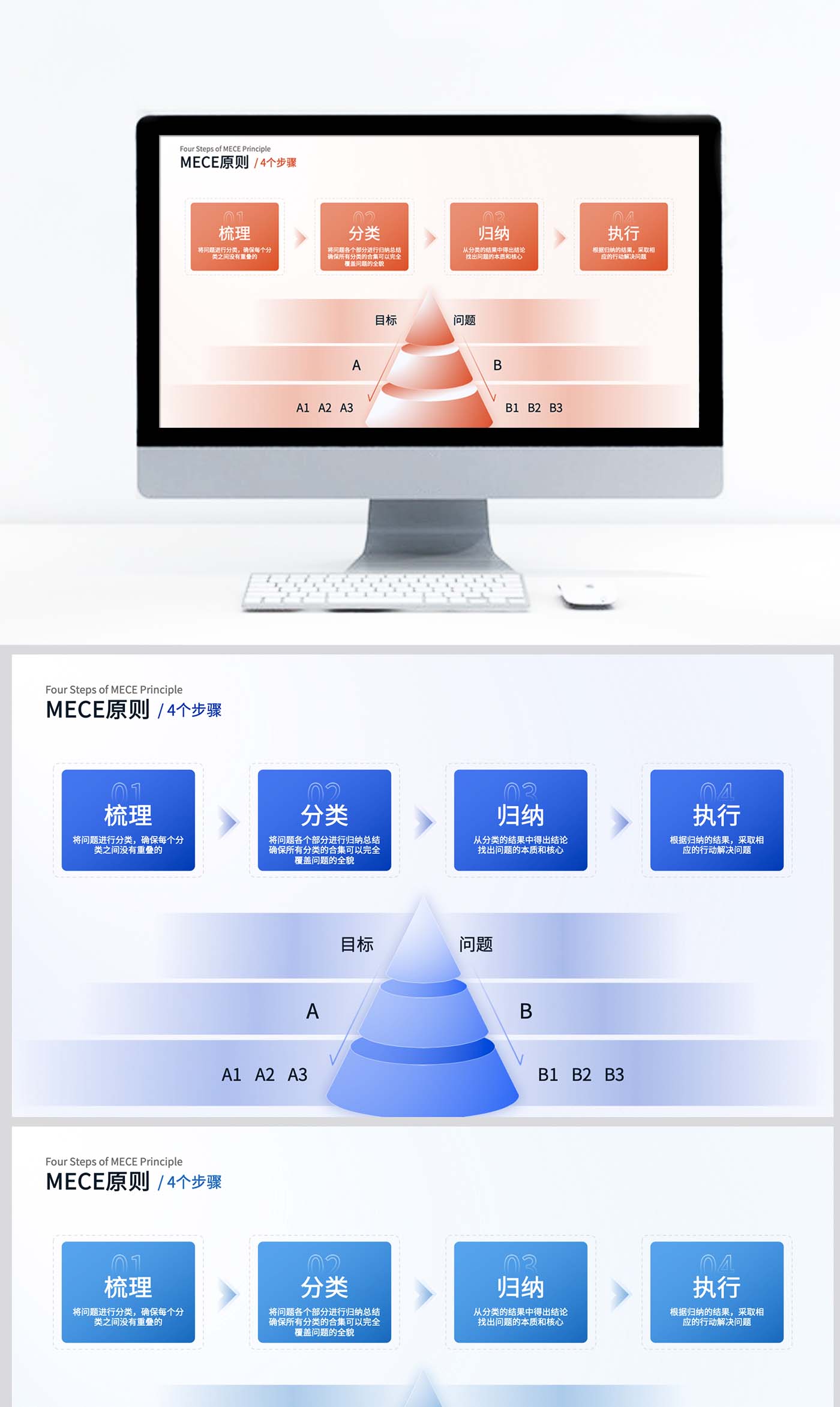 扁平风架构图PPT设计制作美化模板