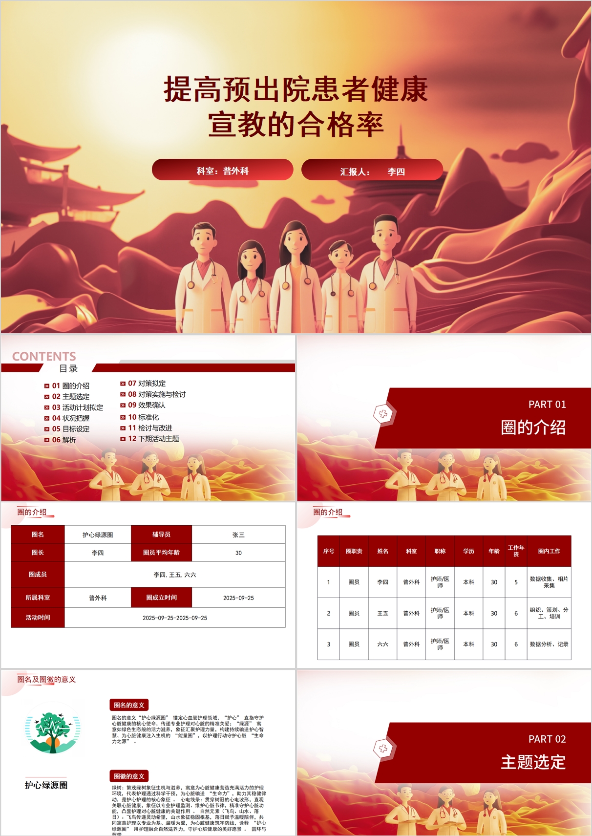 提高预出院患者健康宣教的合格率品管圈模版