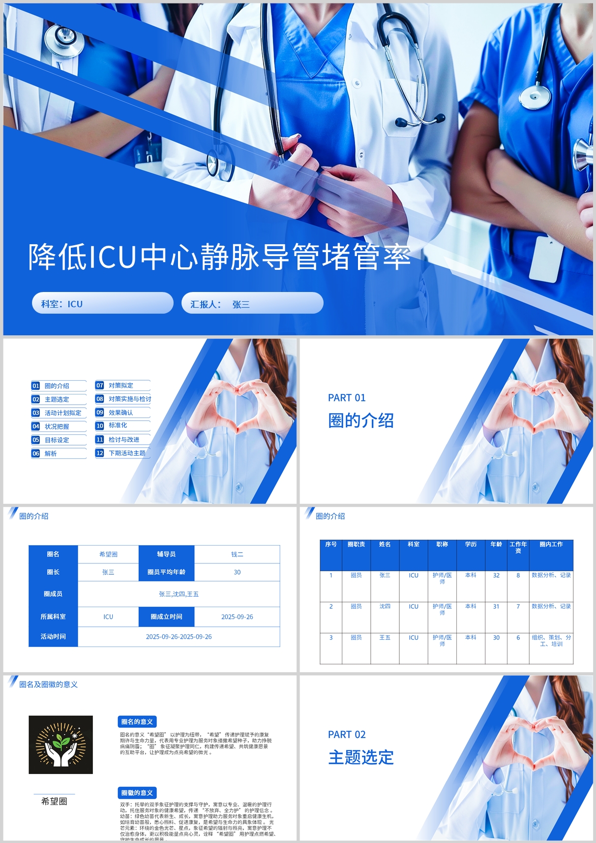 降低ICU中心静脉导管堵管率品管圈模版