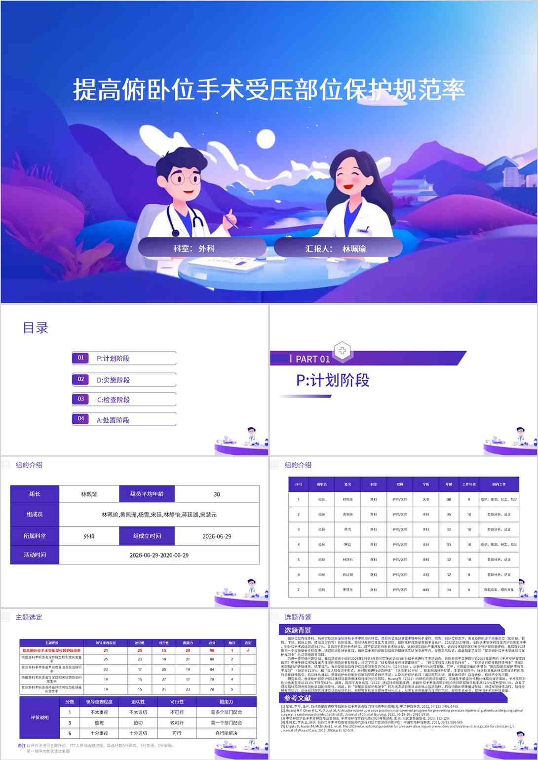 提高俯卧位手术受压部位保护规范率 品管圈PDCA PPT模版